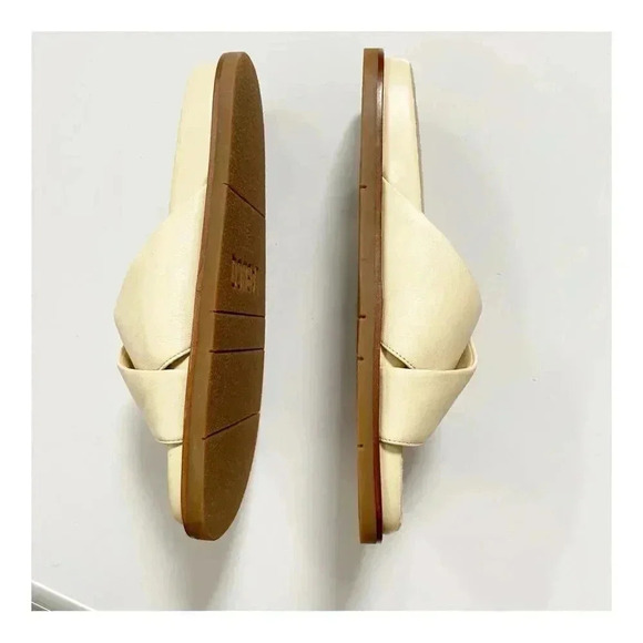 NEW Labucq Mo Leather Slide Sandal size 38 US 7.5-8